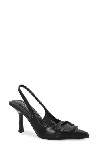 BERNESS Buckled Pointed Toe Slingback Pump