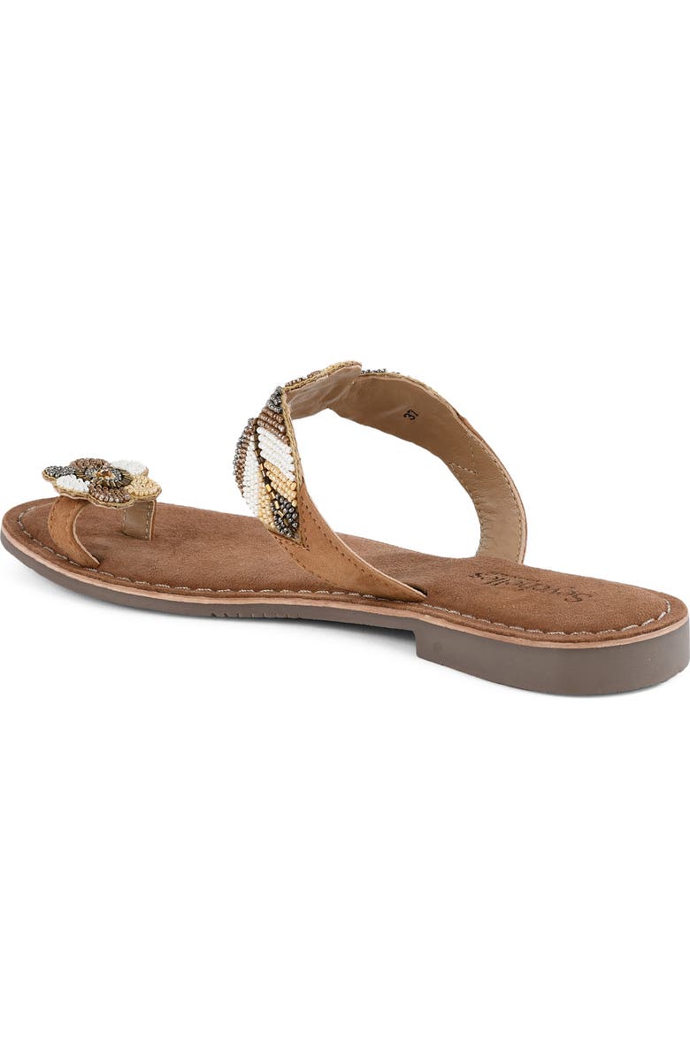 Seychelles Cherry Beaded Toe Ring Sandal, Alternate, color, Beige Multi