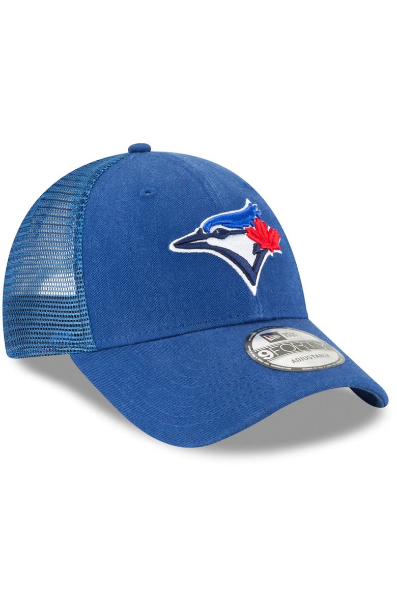 New Era Men's New Era Royal Toronto Blue Jays Trucker 9FORTY Adjustable Snapback Hat, Alternate, color, 