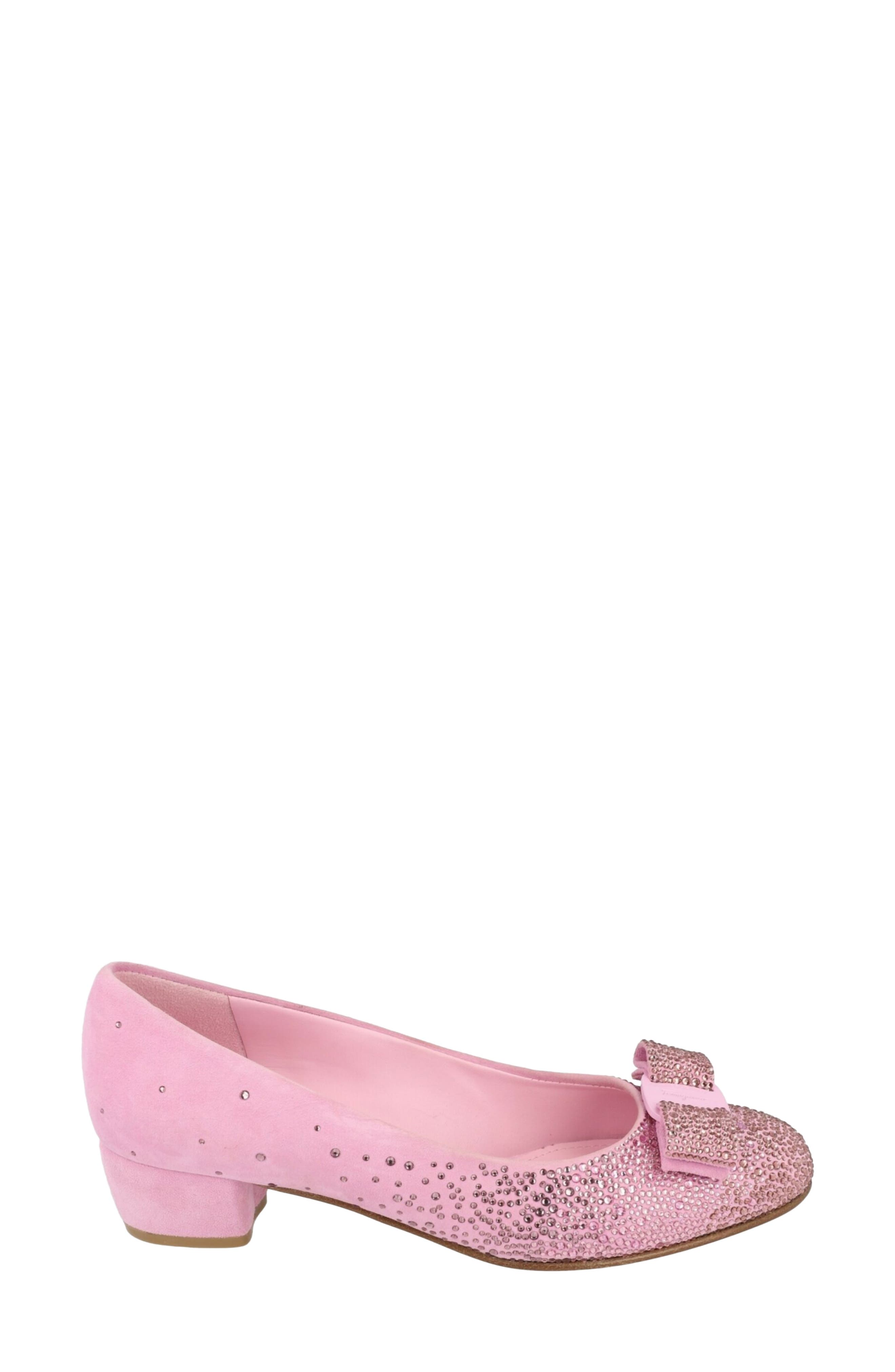 Vara Crystal Embellished Leather Pump, Alternate, color, LILAC