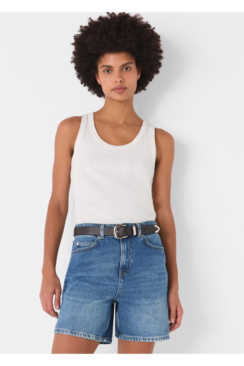 Mid Rise Relaxed Denim Shorts, Alternate, color, Denim
