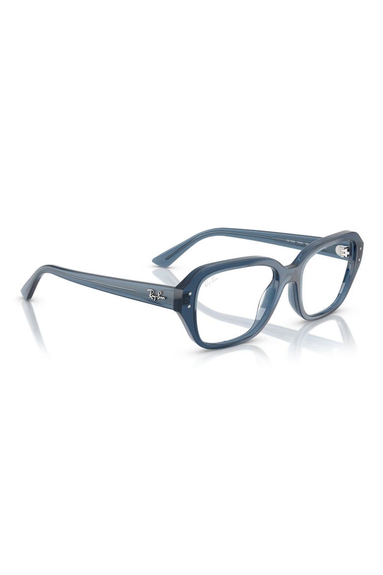 51mm Square Optical Glasses, Alternate, color, LIGHT BLUE