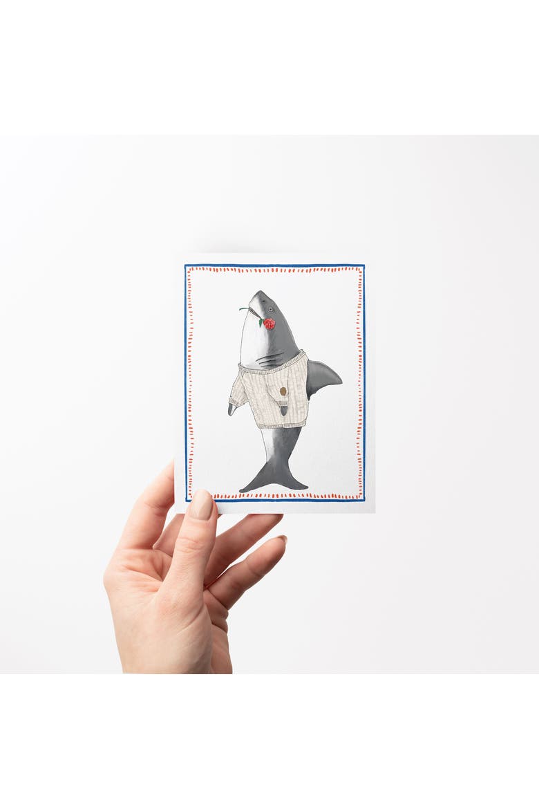 Love/Valentine's Greeting Card Pack (3ct) "Sharky Love", Alternate, color, Multi-Pack