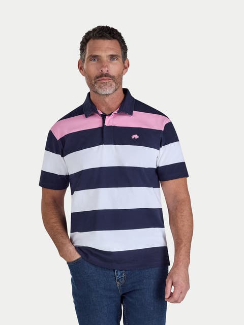 Irregular Stripe Rugby T-shirt