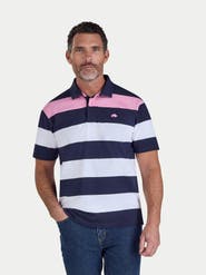 Raging Bull Irregular Stripe Rugby T-shirt