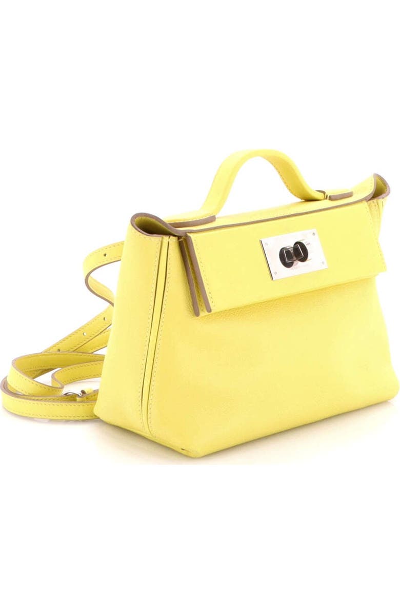 Pre-Owned Hermes 24/24 Bag Evercolor with Swift 21, Alternate, color, Lime