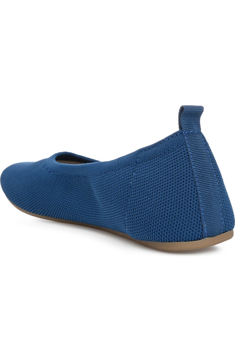 Journee Collection Jersie Knit Ballet Flat, Alternate, color, Navy