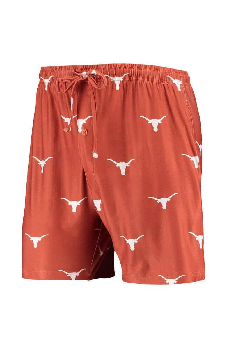 CONCEPTS SPORT Men's Concepts Sport Texas Orange Texas Longhorns Flagship Allover Print Jam Shorts, Alternate, color, 