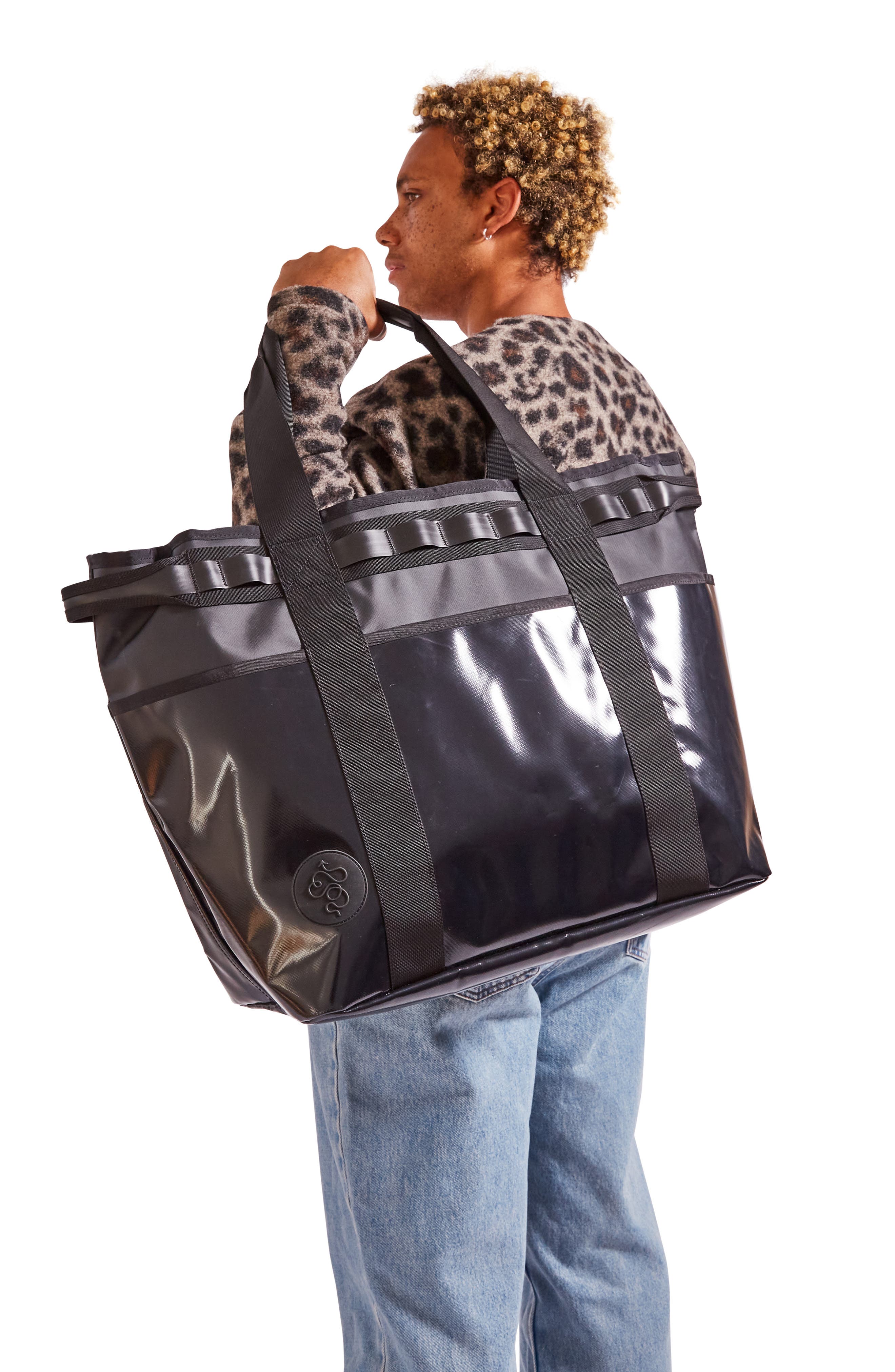 Baboon to the Moon Mega Go Tote, Alternate, color, 