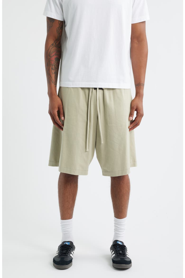 Jersey Basketball Sweat Shorts, Main, color, ABBEY STONE