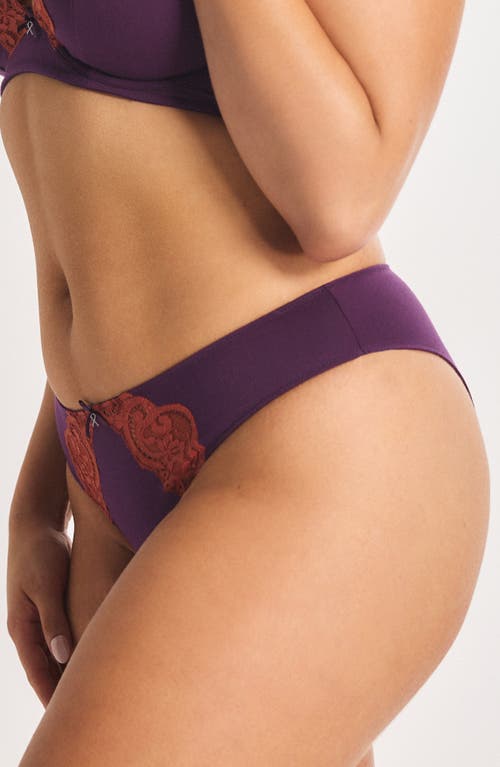 Savage X Fenty Swirly Girly Cheeky Briefs In Purple