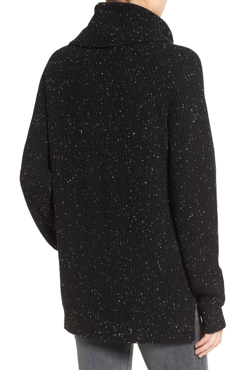 Madewell Convertible Cashmere Turtleneck Sweater, Alternate, color, 