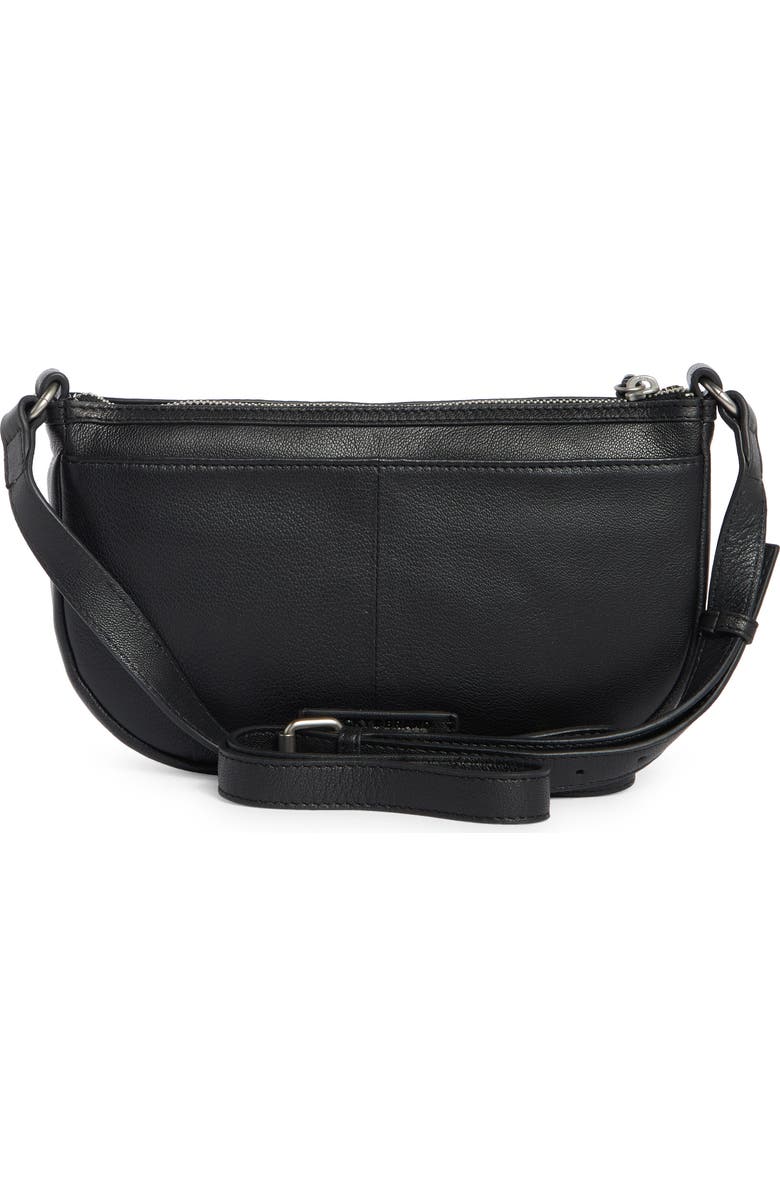 Lucky Brand Ziah Leather Crossbody Bag, Alternate, color, Black Goat Ddm Le