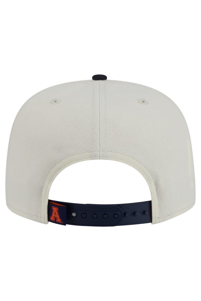 Men's New Era White Auburn Tigers Collegiate 9FIFTY A-Frame Snapback Hat, Alternate, color, White