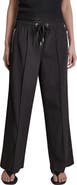 DKNY Front Seam Nylon Straight Leg Pants
