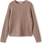 MANGO Pointelle Crewneck Sweater