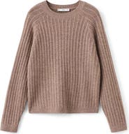 MANGO Pointelle Crewneck Sweater