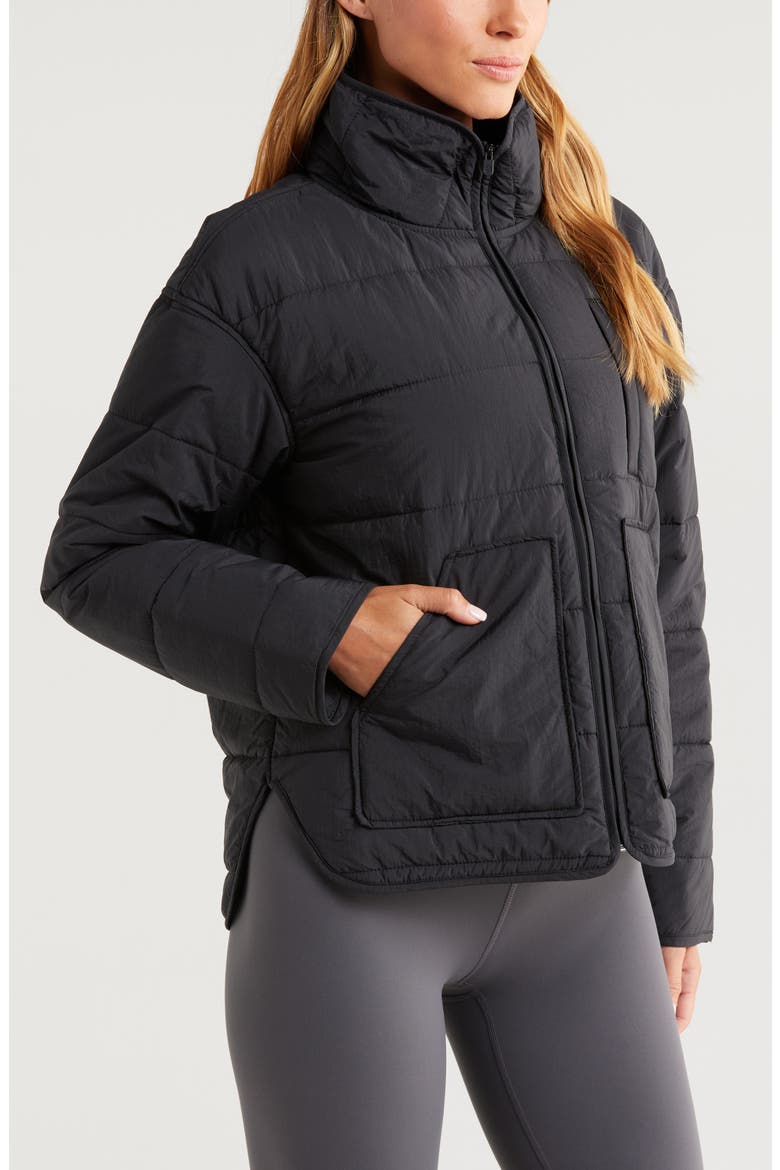 Quilted Packable Jacket, Alternate, color, BLACK