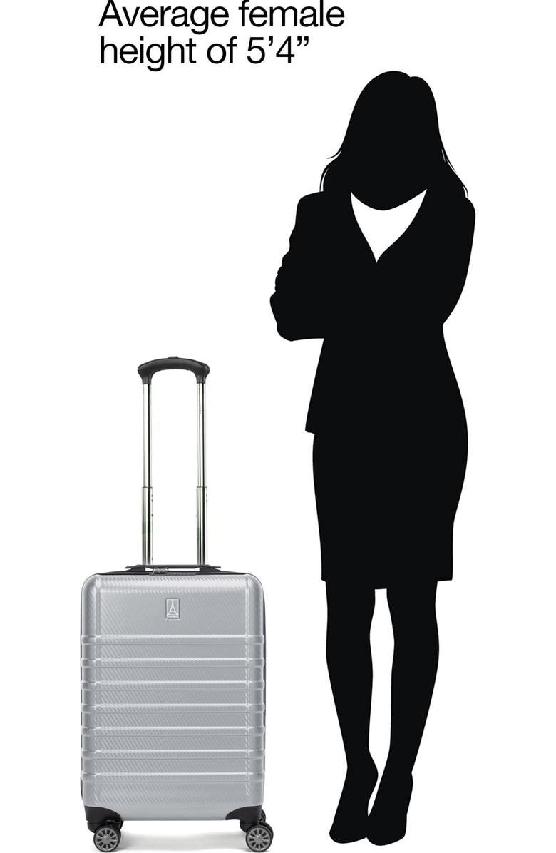 TRAVELPRO Rollmaster Lite 2 20-Inch Expandable Carry-On Luggage, Alternate, color, Grey Carbon Fiber