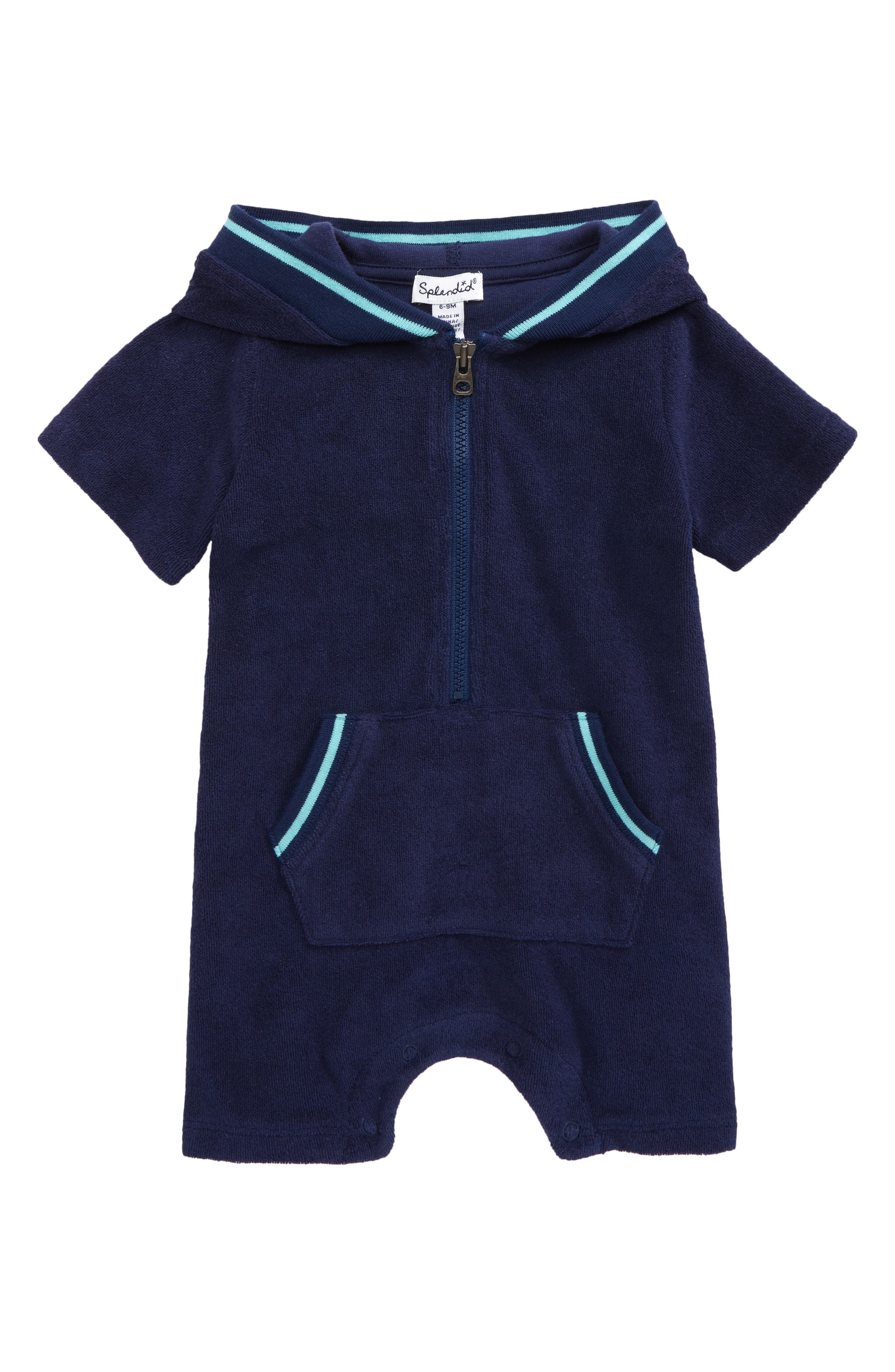 Splendid Terry Hooded Romper (Men) | Nordstromrack