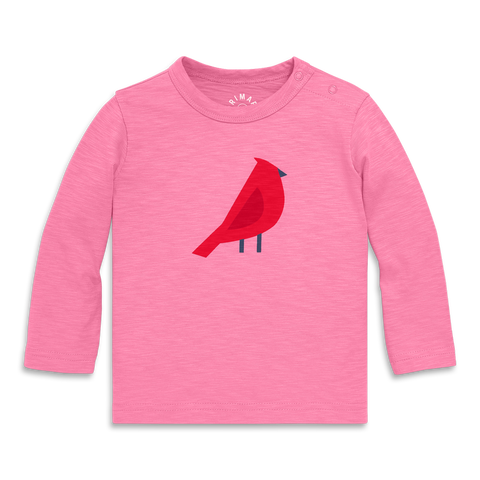 Baby Long Sleeve Cardinal Tee
