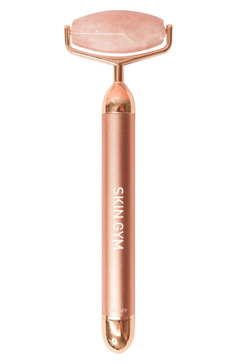 Skin Gym Rose Quartz Vibrating Lift & Contour Beauty Roller, Main, color, 