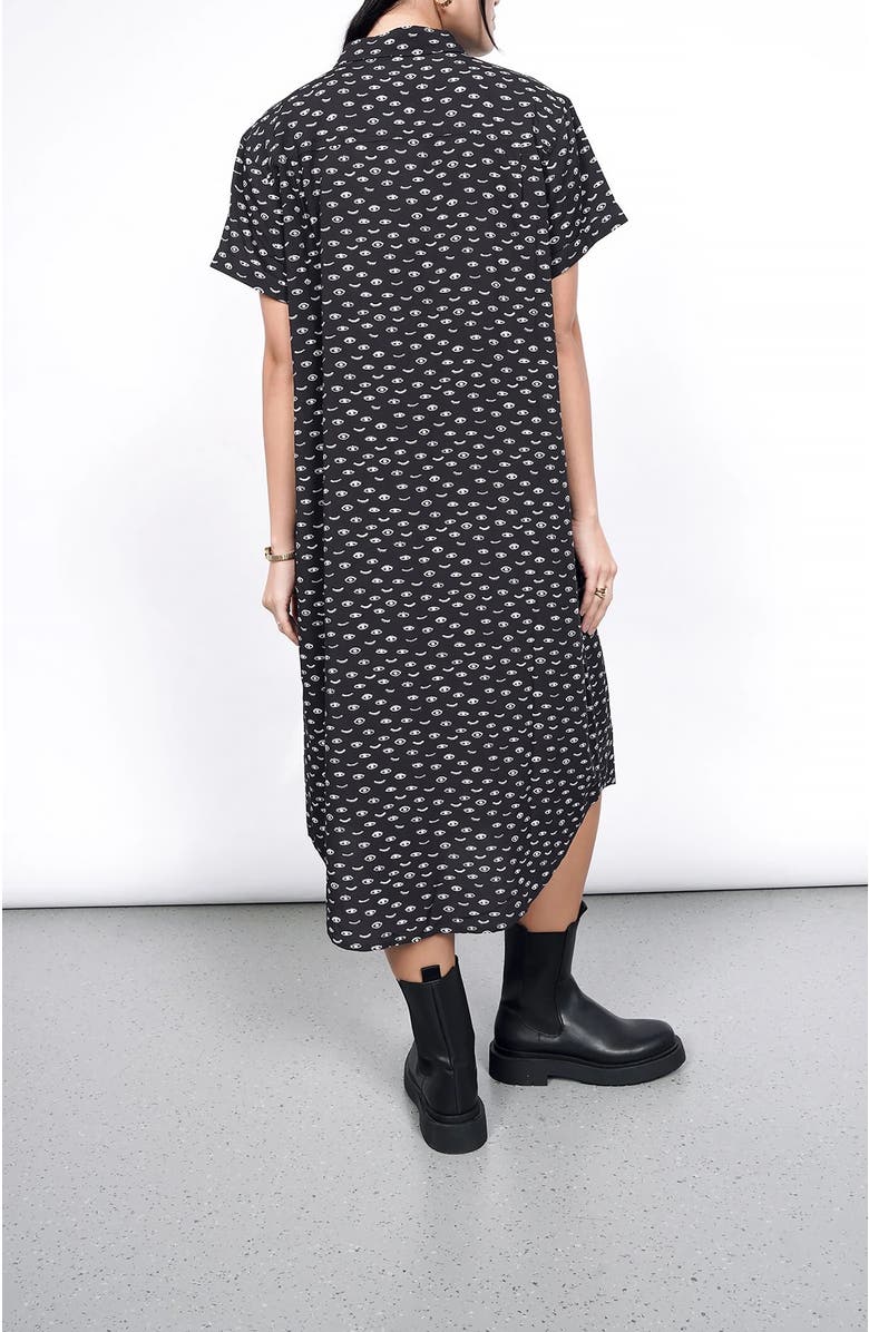 WILDFANG The Empower Shirt Dress, Alternate, color, Wink Black