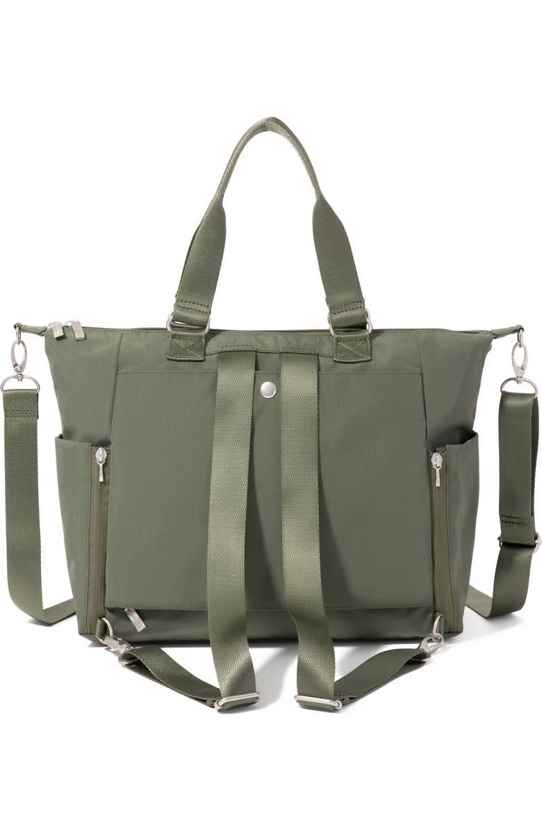 BAGGALLINI Trifecta Convertible Backpack with RFID Wristlet, Alternate, color, Thyme