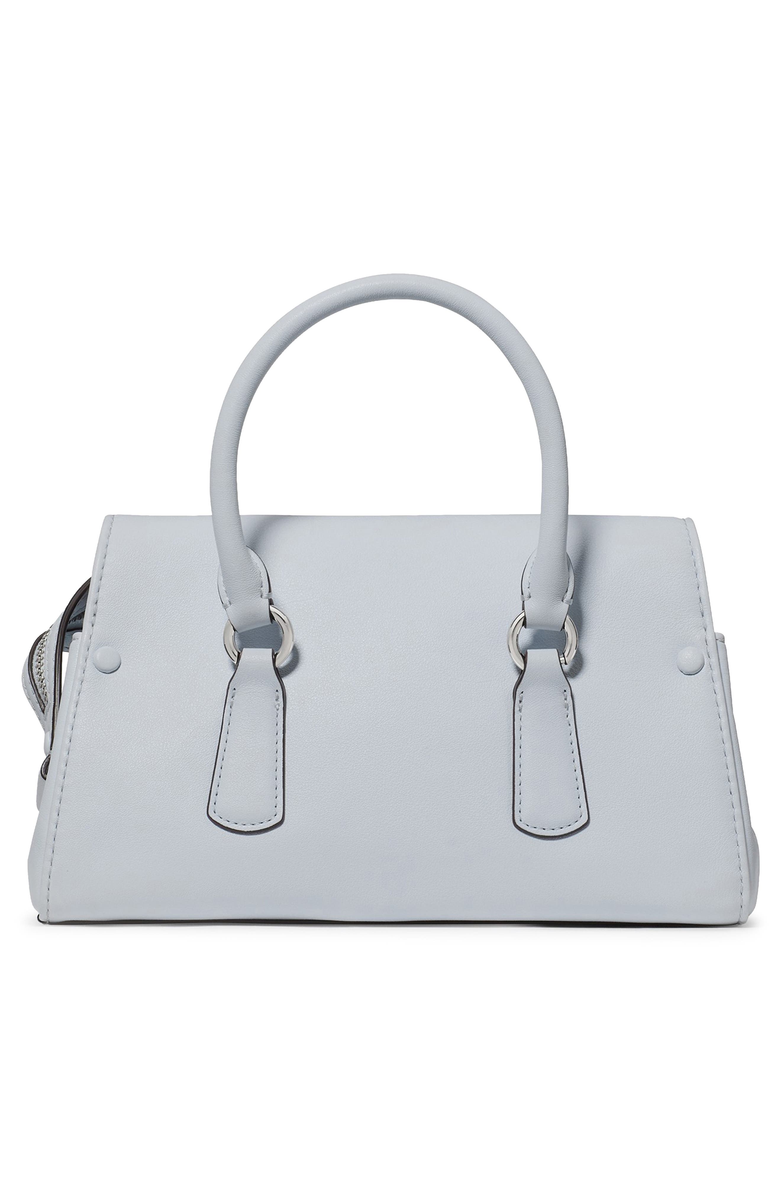 bond smooth leather mini handbag, Alternate, color, PALE SAPPHIRINE