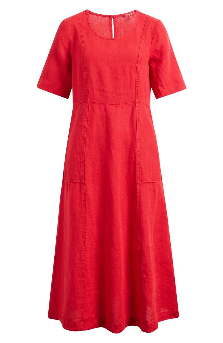 Seasalt Cornwall Grass Wave Midi Dress, Main, color, Boat Red