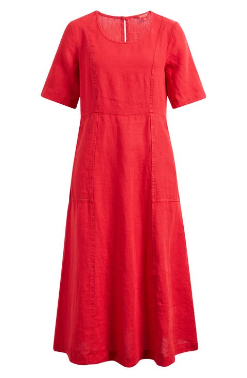 Grass Wave Midi Dress (Plus)