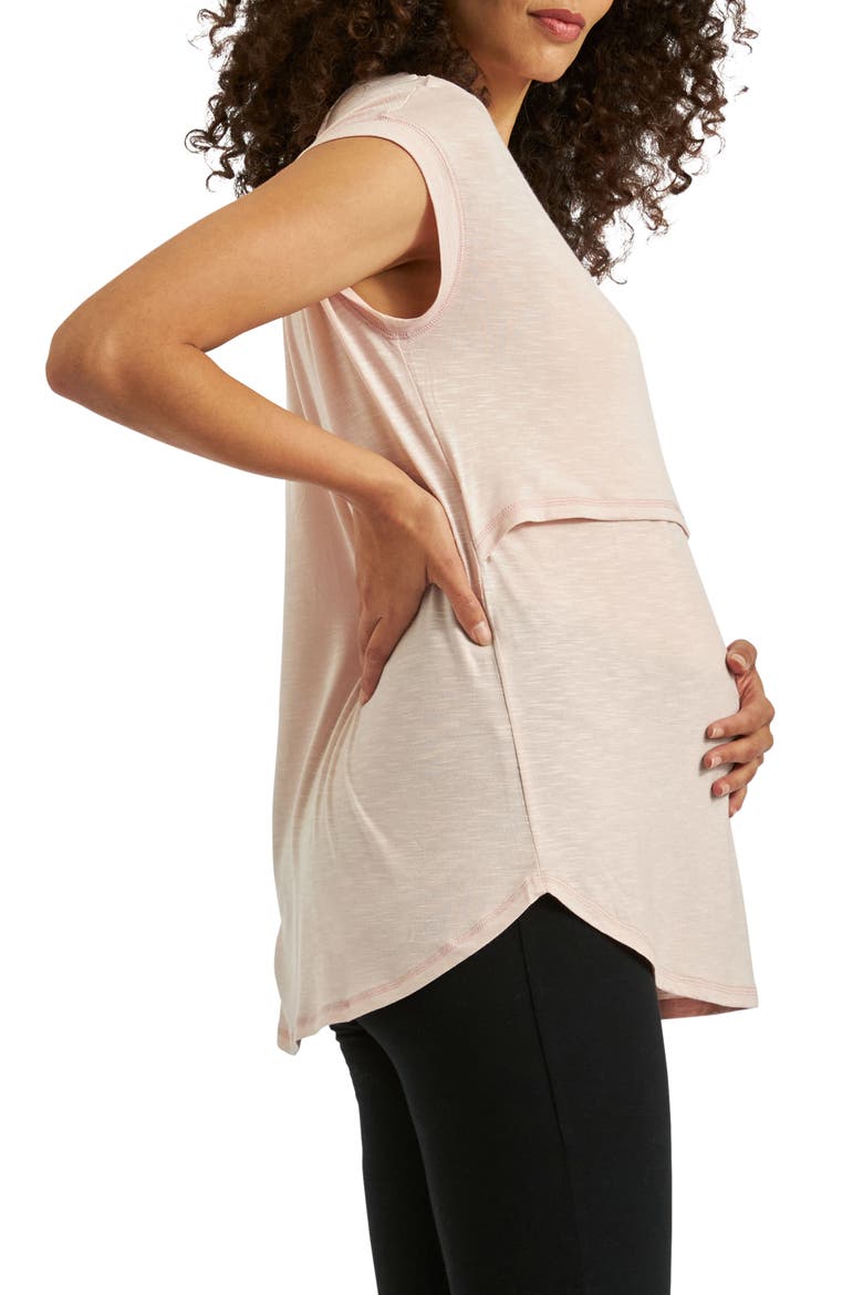 Dreamy Nursing Tee, Alternate, color, DUSTY PINK