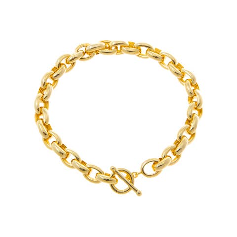Chunky Chain Link Toggle Bracelet