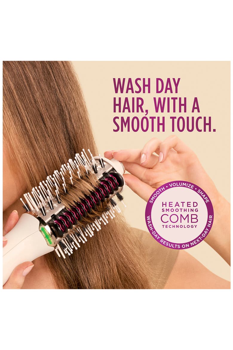 SmoothStyle Heated Comb & Blow Dryer Brush, Alternate, color, SILK