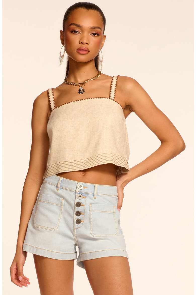 Cindy Button Fly High Waist Denim, Alternate, color, BLEACH WASH