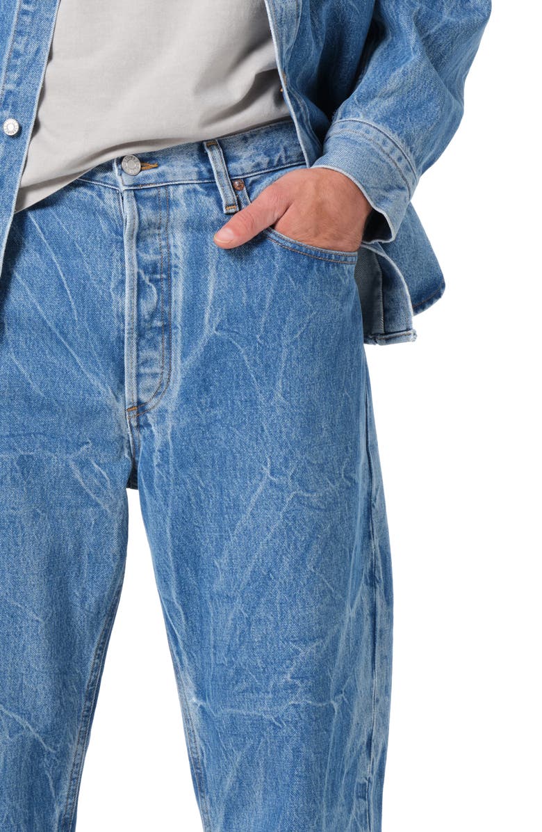 AGOLDE '90s Mid Rise Relaxed Straight Leg Jeans, Alternate, color, Twist Medium Indigo