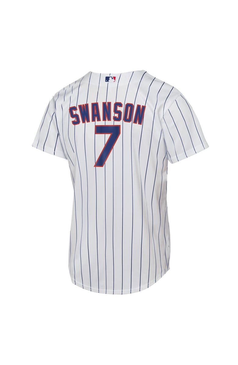 Nike Youth Nike Dansby Swanson White Chicago Cubs Home Replica Player Jersey, Alternate, color, 
