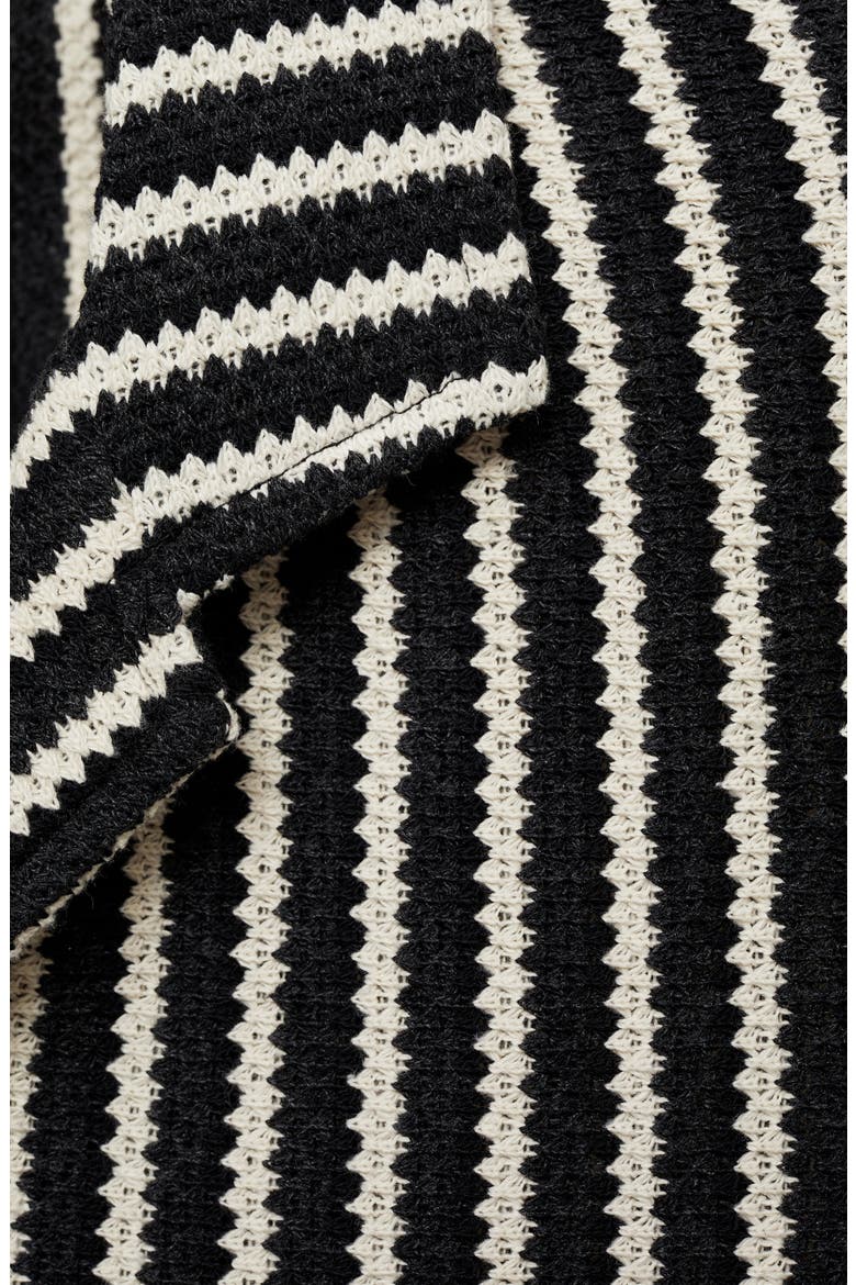 Stripe Button-Up Shirt, Alternate, color, DARK NAVY