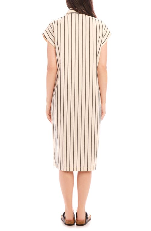 Fifteen Twenty Lucia Stripe Cotton Midi Dress In Stripe
