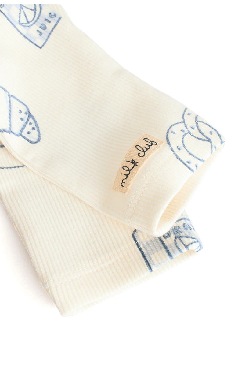 NEXT 6-Pack Assorted Long Sleeve Cotton T-Shirt & Leggings Set, Alternate, color, Blue