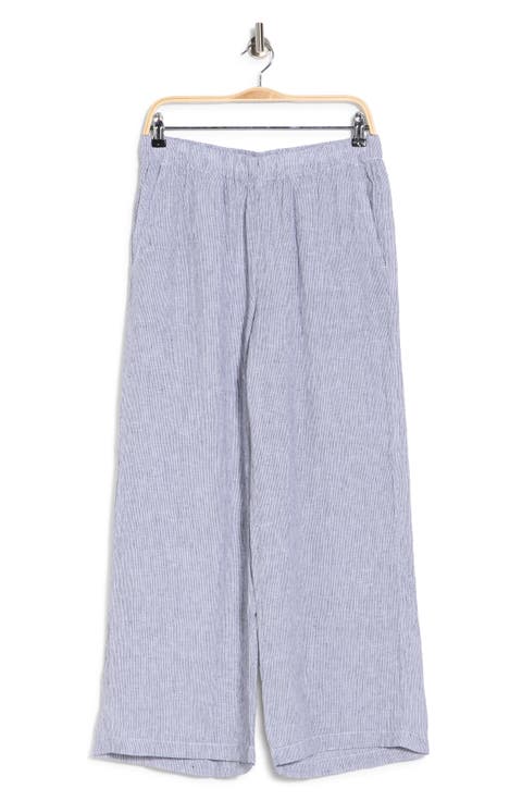 Organic Linen Ankle Wide Leg Pants