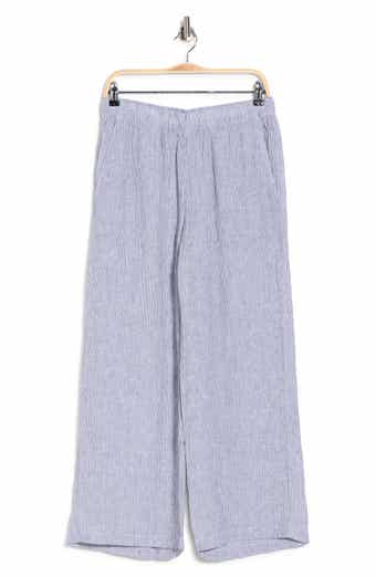 Organic Linen Ankle Wide Leg Pants