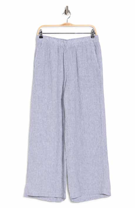 Organic Linen Ankle Wide Leg Pants