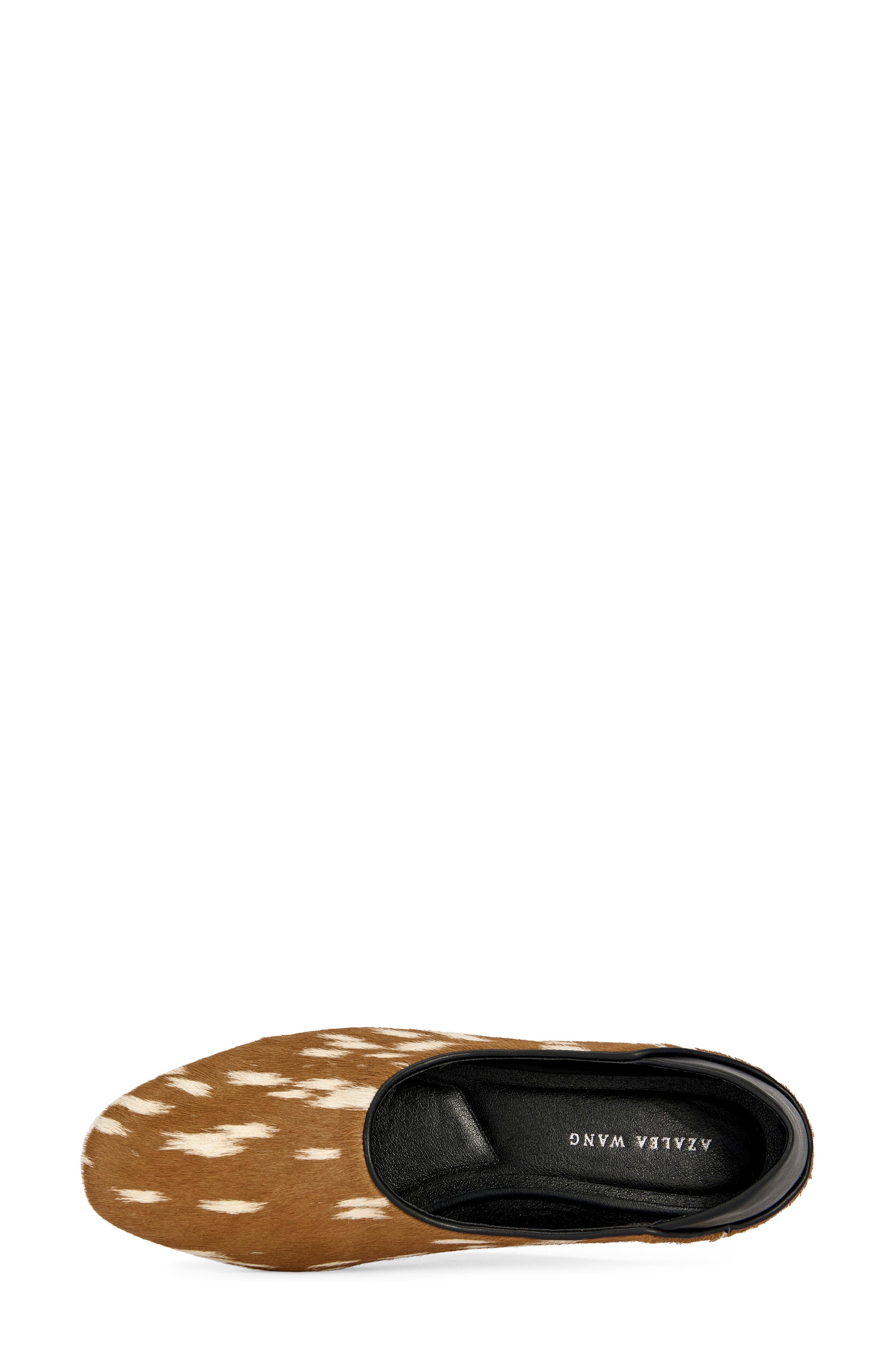 Amaris Genuine Calf Hair Flat, Alternate, color, TAN MULTI