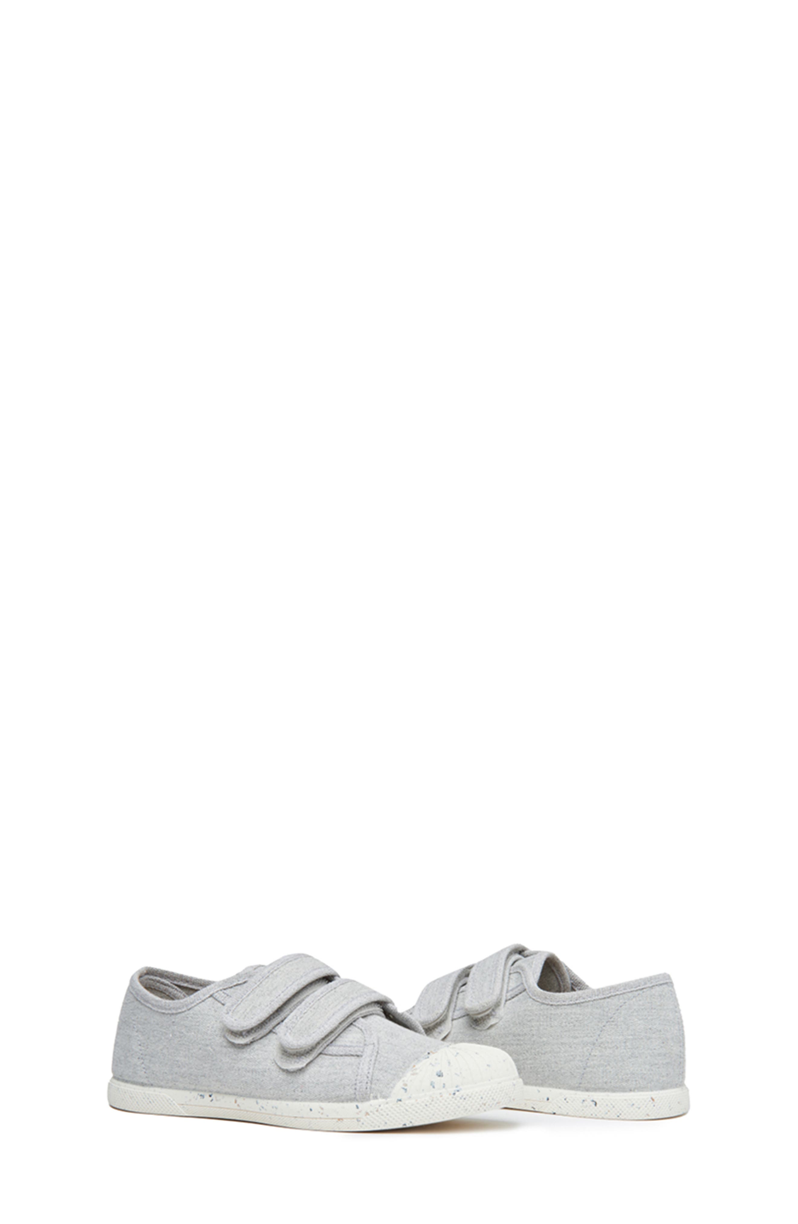 CHILDRENCHIC Double Strap Canvas Sneaker, Alternate, color, Grey