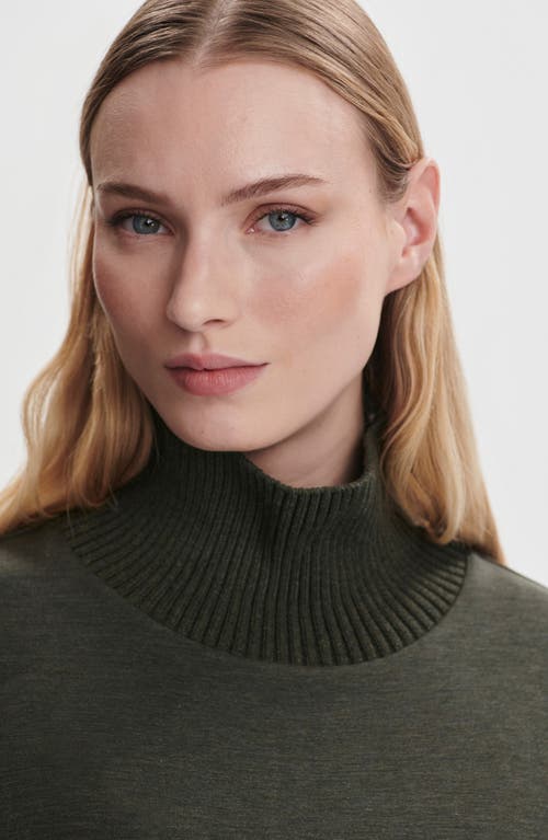 Varley Barker Turtleneck Sweatshirt In Green