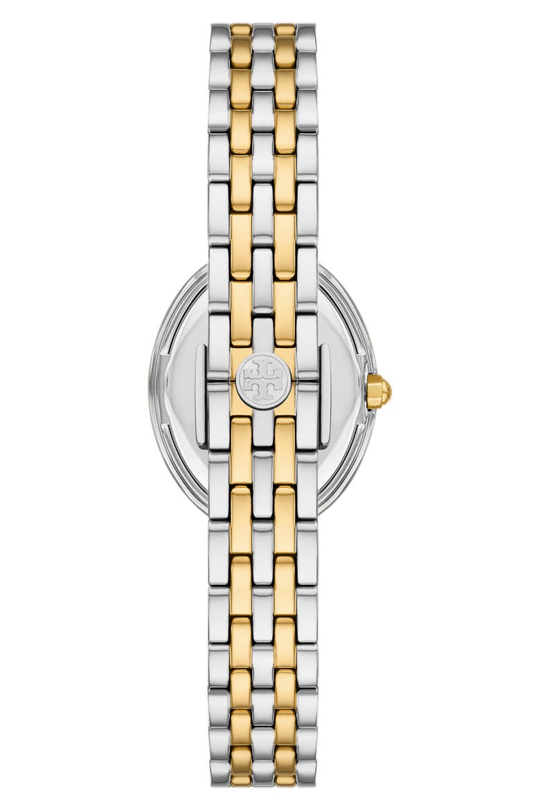 The Oval Bracelet Watch, 22mm x 28mm, Alternate, color, TWO TONE