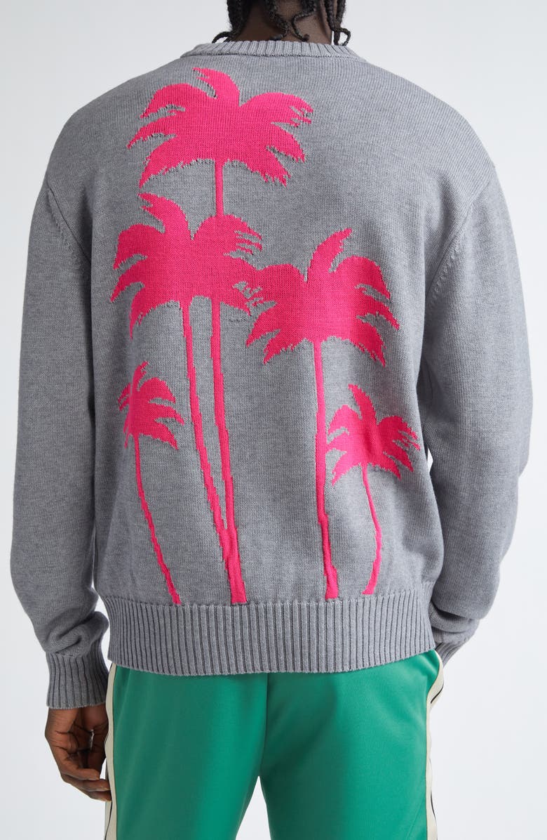 Palm Angels Palms Intarsia Sweater, Alternate, color, 