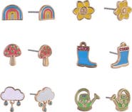Hallmark 6 pack Easter Spring Stud Earring Set