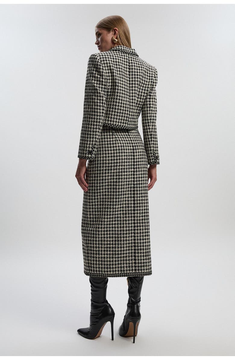 Karen Millen Tweed Belted Pencil Skirt, Alternate, color, Multi